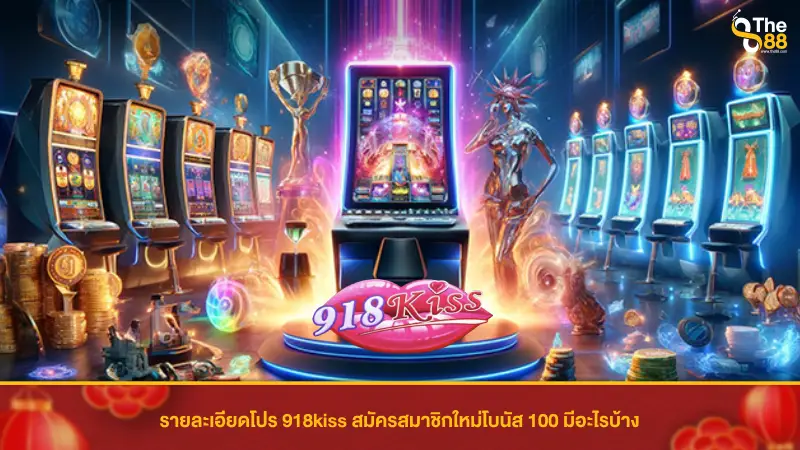 รายละเอียดโปร 918kiss สมัครสมาชิกใหม่โบนัส 100 มีอะไรบ้าง